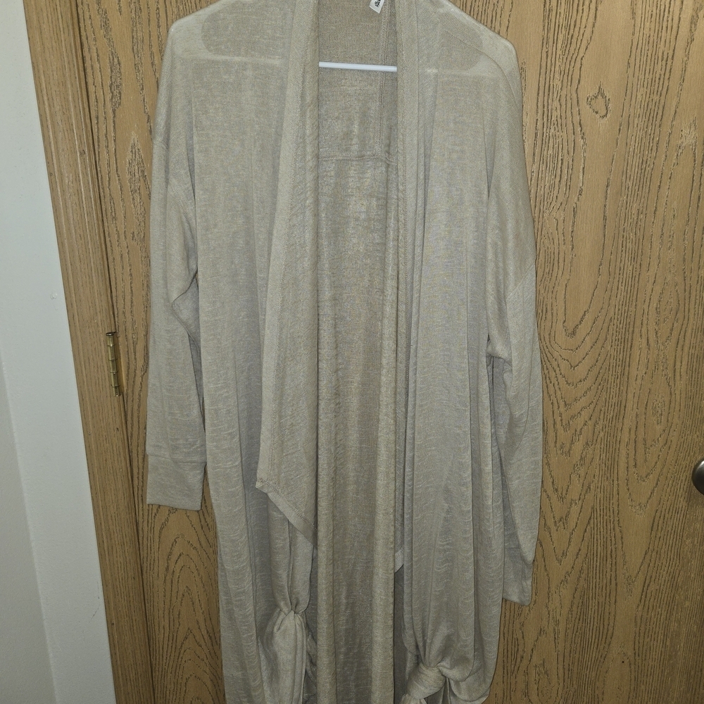 Glam Tan Knit Cardigan